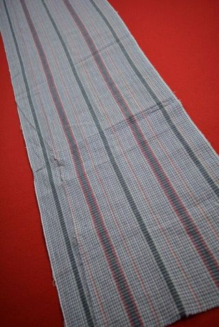 VM07/95 Vintage Japanese Fabric Cotton Antique Boro Patch Kusakizome SHIMA 55.  5 