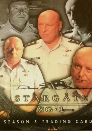 Don S.  Davis As General Hammond Stargate Sg 1 Autograph Card Signed Auto