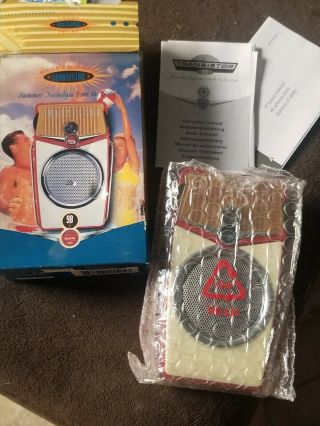 “new Old Stock” Beach Boy Transistor Radio - Red - - Box Wrapped