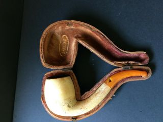 Antique Meerschaum Pipe By A&n C S L,  Needs Attention