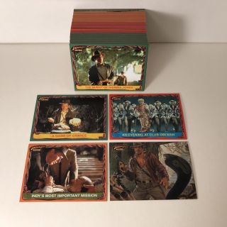 Indiana Jones Heritage (2008) Complete Card Set Has Photos From 1st Three Movies