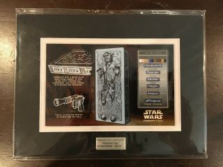 Star Wars Rotj Character Key Han Solo In Carbonite 30/75 Sdcc Acme Archives