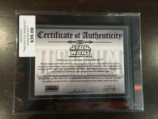 Star Wars ROTJ Character key Han Solo in Carbonite 30/75 SDCC Acme Archives 3