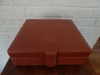 Pheasant By R.  D.  Gomez Cigar Humidor Brown Leather Case Box Spain