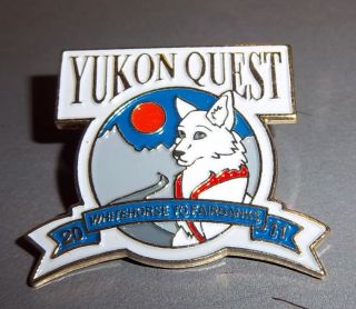 2011 Yukon Quest Lapel Pin Dog Sled Race Whitehorse Yukon To Fairbanks Alaska