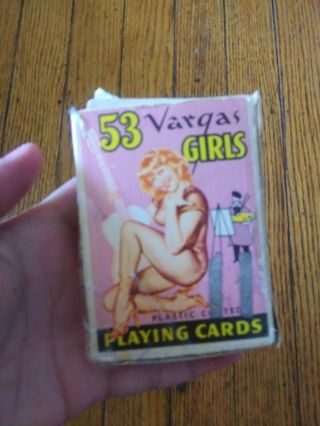 Vargas Girls Playing Cards Pin - Up Rockabilly