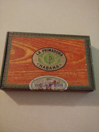 Vintage La Primadora Habana Cigar Box