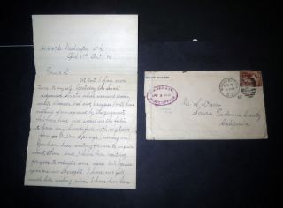 1885 Signed Letter Document Life Of A Senator - Washington Dc Envelope & Stamp