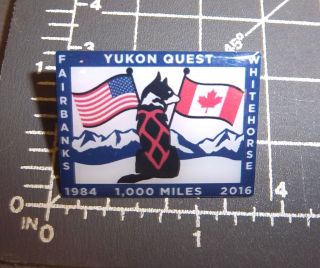 2016 Yukon Quest Lapel Pin Dog Sled Race Whitehorse Yukon To Fairbanks Alaska