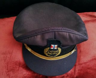 Cathay Pacific Pilots Captains Uniform Hat Cap Sz 58