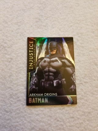 Injustice Arcade Dave And Busters Card 33 Arkham Origins Batman Power Rare