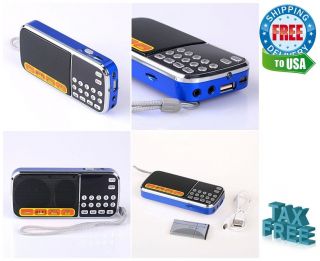 Am Fm Pocket Portable Radio Digital Transistor For Home & Emergency Storm Blue