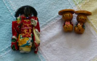 Vintage Miniature Doll Souvenirs San Francisco 1968 Chinatown,  JapaneseTea Garden 2