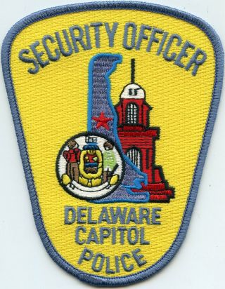 Delaware De State Capitol Security Officer Police Patch