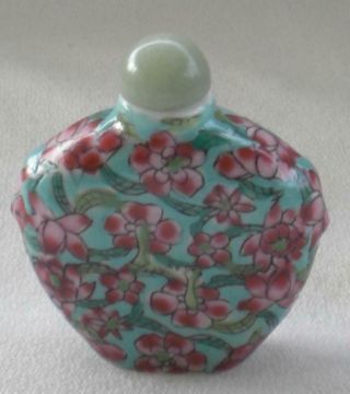 Painted Porcelain Snuff Bottle Vintage J