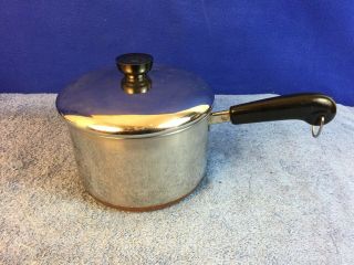 Revere Ware Copper Bottom Cookware 3 Qt Sauce Pan & Lid