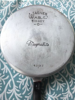 Vintage Wagner Ware Sidney O Magnalite 10 " Skillet / Frying Pan W/ Lid 4569m
