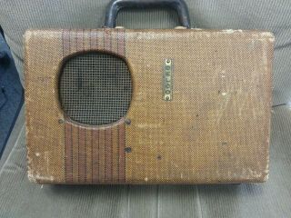 Delco Portable Am/shortwave Battery Tube Radio - Early 1940 