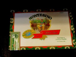 Montesino Toros Wood Cigar Box -