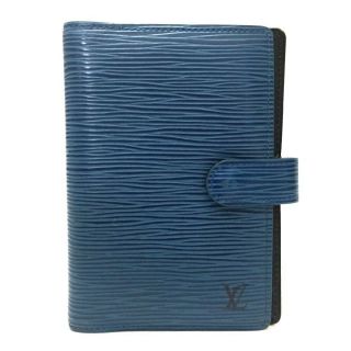 Authentic Louis Vuitton Epi Agenda Pm Blue Leather Notebook Cover /e124