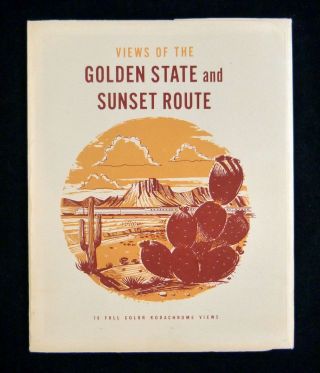 Print Set Of 16 Golden State And Sunset Route Southern Pacific Railroad 1940s