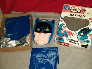 1976 Batman Ben Cooper Costume Mask Dc Comics Large (12 - 14)