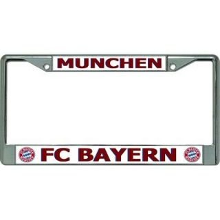 Fc Bayern Munchen Munich Football Club Chrome License Plate Frame Made In Usa
