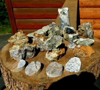 17 Gold & Silver Ore Hunks Broken From The Mother Lode 60 Oz 1143 Best Mines