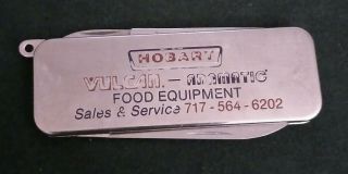 Vintage Zippo Pocket Knife File / Scissors Hobart Vulcan Adamatic Food Equipment