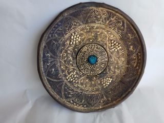 Vintage Wall Hanging Plate 12 Tribes Of Israel Brass Antique Home Decor Rare 5