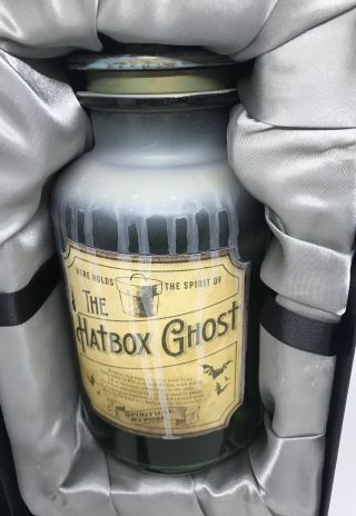 Disney 50th Haunted Mansion Host A Ghost Bottle Hatbox Ghost