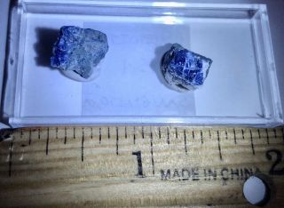 15ct Rare Benitoite Crystals From San Benito,  Ca