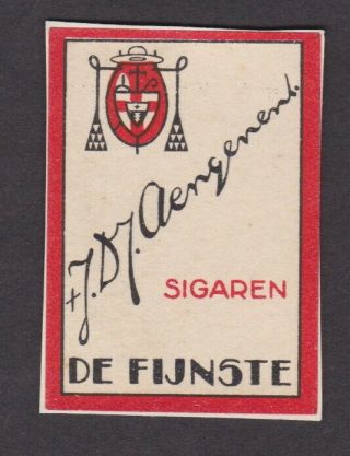 Ae Old Matchbox Label Holland Zzzz27 Cigars