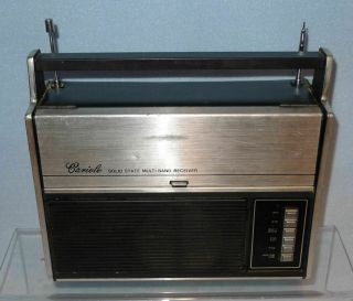 Vintage Cariole Multiband Transistor Radio,  Old Portable AC or DC, 2