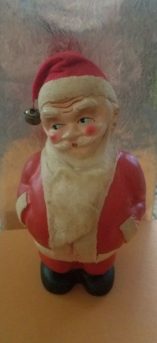 Vintage Hard Plastic Santa Claus Figurine Japan