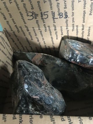 15 Lbs.  Of Obsidian Rough Cutting/knapping Stock.