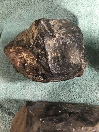 15 lbs.  of Obsidian rough cutting/knapping stock. 5