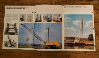 Vintage Weserhutte Co.  Mining Construction Machinery Crawler Cranes Brochure 4