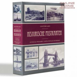 Lighthouse Small Postcard Album For Historical Postcards With 50 Inbound Pages