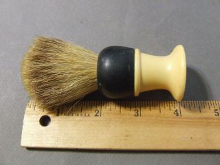 Antique Vintage Shaving Mug Brush Rubberset Pure Badger Black