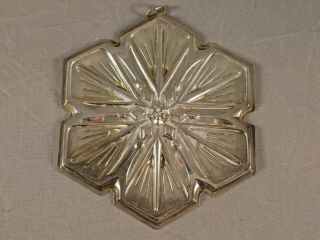 Vintage 1992 Gorham Sterling Silver Christmas Snowflake Ornament