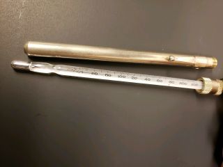 Vintage Weksler Pocket Lab Thermometer – Nyc Usa,  40 To 220 Degrees
