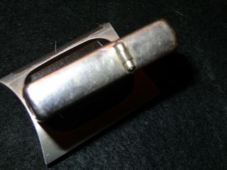 Rare 1948 - 49 3 Barrel Hinge Zippo Lighter With Matching Insert 3