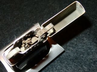Rare 1948 - 49 3 Barrel Hinge Zippo Lighter With Matching Insert 6