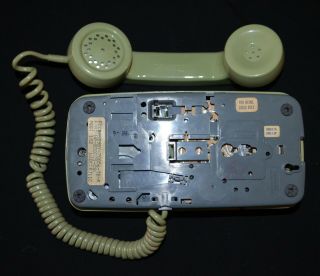 VINTAGE 1970 ' s GTE STARLITE PHONE TELEPHONE ROTARY AVOCADO GREEN DESK 7