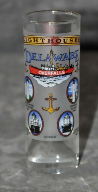 Delaware Lighthouses Souvenir 4 " Shot Glass