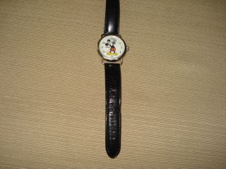 1996 GOLD Fossil RARE LIMITED EDITION 38/1000 MICKEY MOUSE WATCH 6