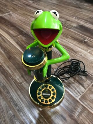 Telemania Vintage Kermit The Frog Old Time Candlestick Phone T0398