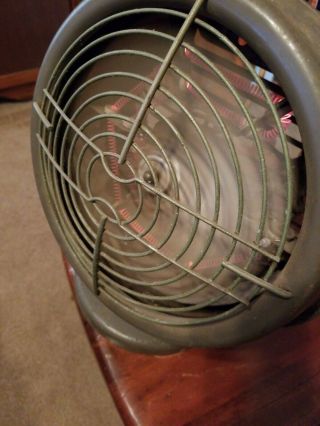 Vintage Montgomery Ward Metal Heater & Cooling Fan Steampunk Retro