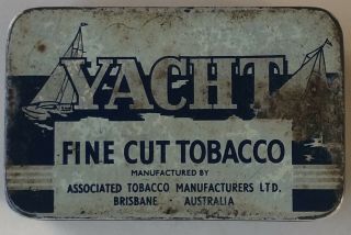 2oz Yacht Fine Cut Tobacco Tin Associated Tobacco Manufacturers Brisbane